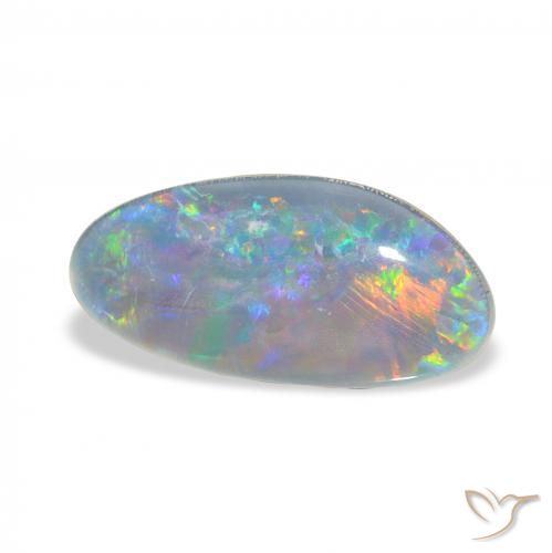 Triplet d'opale Multicolore naturelle Fantaisie, 3.48 ct, Opaque
