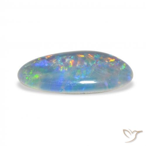 Triplet d'opale Multicolore naturelle Fantaisie, 3.48 ct, Opaque