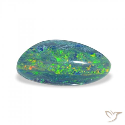 Triplet d'opale Multicolore naturelle Fantaisie, 2.36 ct, Opaque