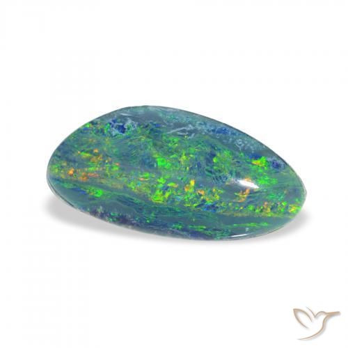 Triplet d'opale Multicolore naturelle Fantaisie, 2.36 ct, Opaque