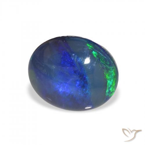 Triplet d'opale Multicolore naturelle ovale, 2.28 ct, Opaque