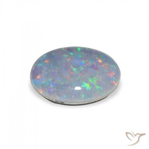 Triplet d'opale Multicolore naturelle ovale, 2.39 ct, Opaque