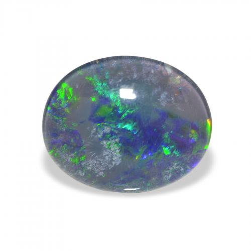 Opal Triplet Multicolore naturelle ovale, 2.85 ct, Opaque