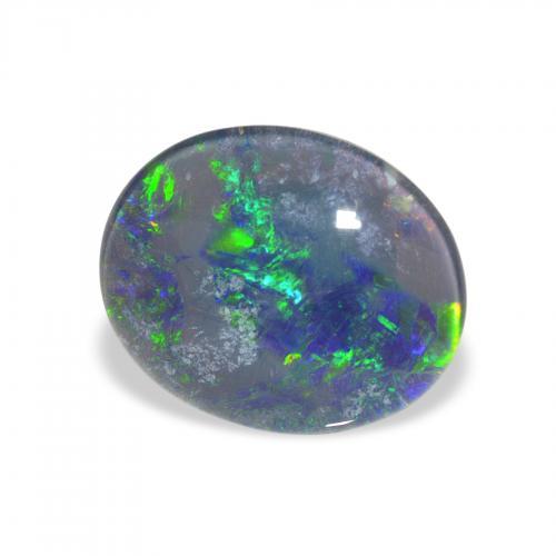 Opal Triplet Multicolore naturelle ovale, 2.85 ct, Opaque