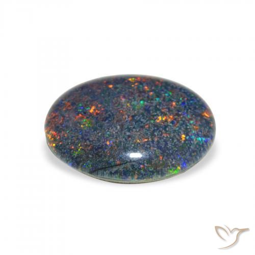 Opal Triplet Multicolore naturelle ovale, 3.01 ct, Opaque