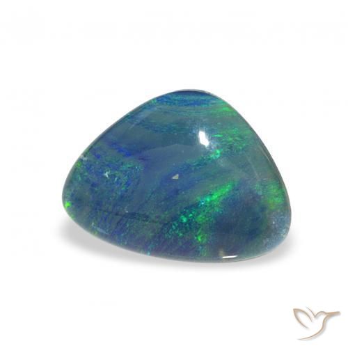 Triplet d'opale Multicolore naturelle Trillion, 2.31 ct, Opaque