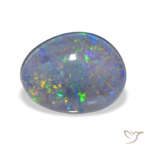 7.66ct Naturel Multicolore Triplet d'opale, Fantaisie, Opaque