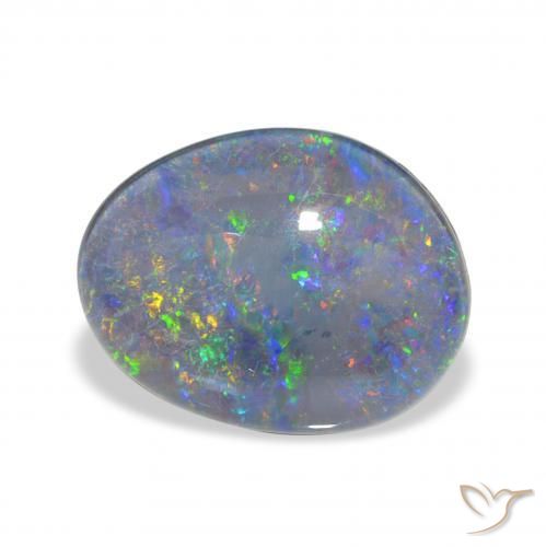 Triplet d'opale Multicolore naturelle Fantaisie, 7.66 ct, Opaque