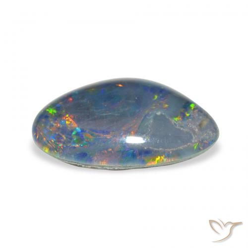 Triplet d'opale Multicolore naturelle Fantaisie, 6.07 ct, Opaque