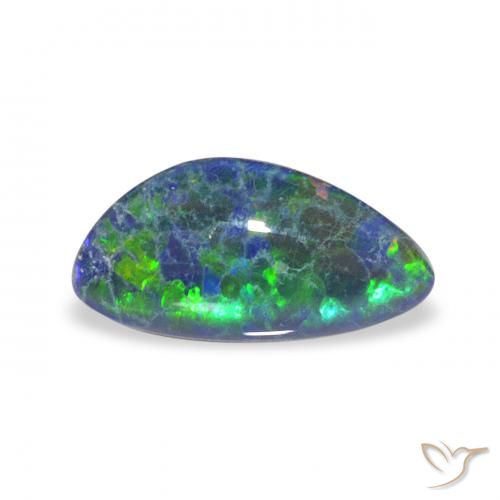 1.53ct Naturel Multicolore Triplet d'opale, Fantaisie, Opaque