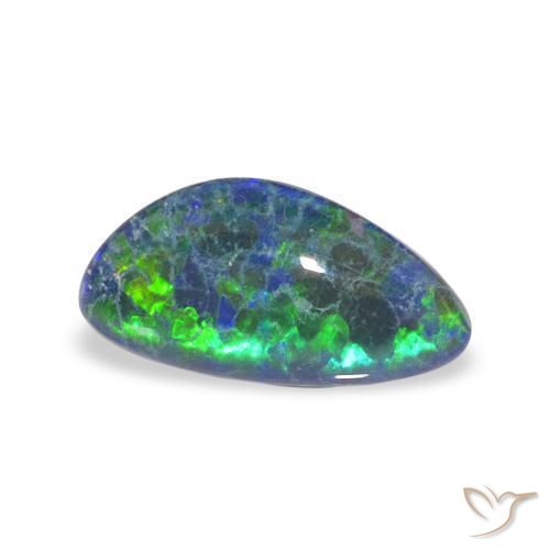Triplet d'opale Multicolore naturelle Fantaisie, 1.53 ct, Opaque