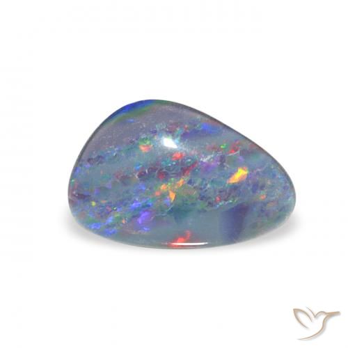 1.63ct Multicolore Triplet d'opale, Fantaisie, Opaque