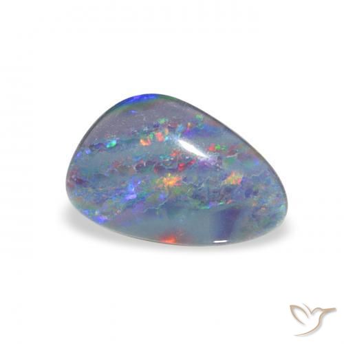 Triplet d'opale Multicolore naturelle Fantaisie, 1.63 ct, Opaque