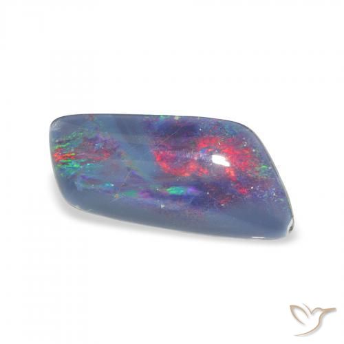 Triplet d'opale Multicolore naturelle Fantaisie, 3.05 ct, Opaque