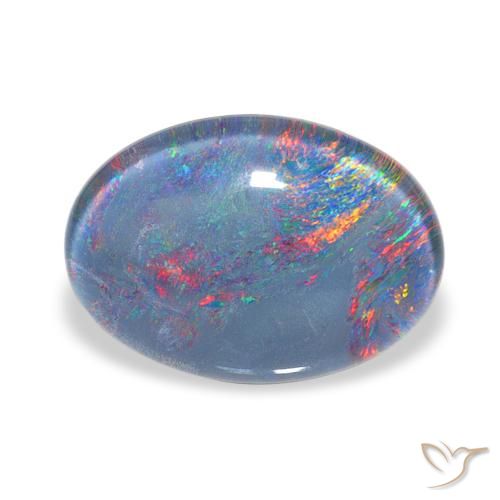 4.28ct Multicolore Triplet d'opale, ovale, Opaque
