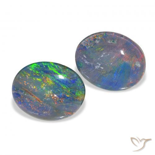 Shop natural 4.51ct Multicolore Triplet d'opale gems, ovale, from Australie at GemSelect. In stock, global shipping!