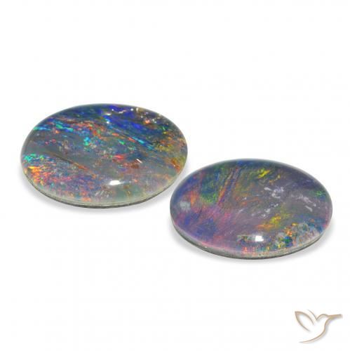Shop natural 4.51ct Multicolore Triplet d'opale gems, ovale, from Australie at GemSelect. In stock, global shipping!