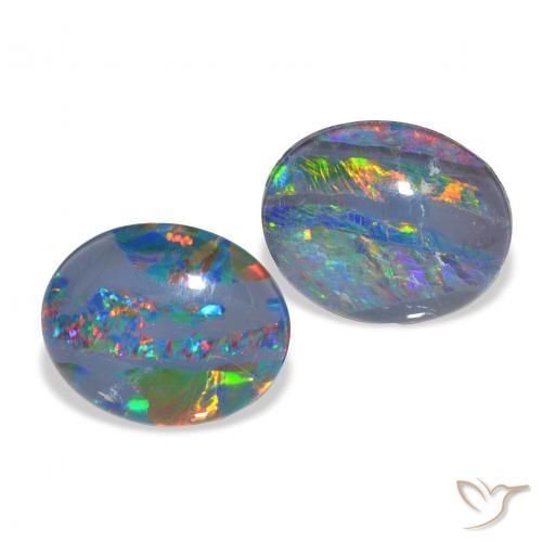Shop natural 4.57ct Multicolore Triplet d'opale gems, ovale, from Australie at GemSelect. In stock, global shipping!
