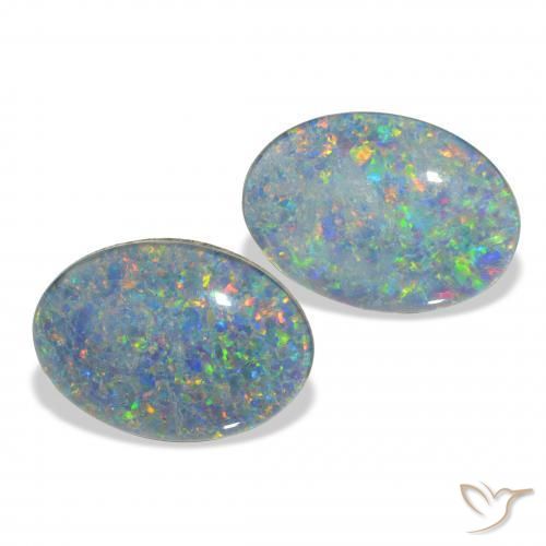 Shop natural 7.86ct Multicolore Triplet d'opale gems, ovale, from Australie at GemSelect. In stock, global shipping!