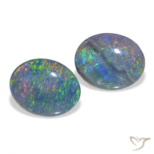 Shop natural 4.44ct Multicolore Triplet d'opale gems, ovale, from Australie at GemSelect. In stock, global shipping!