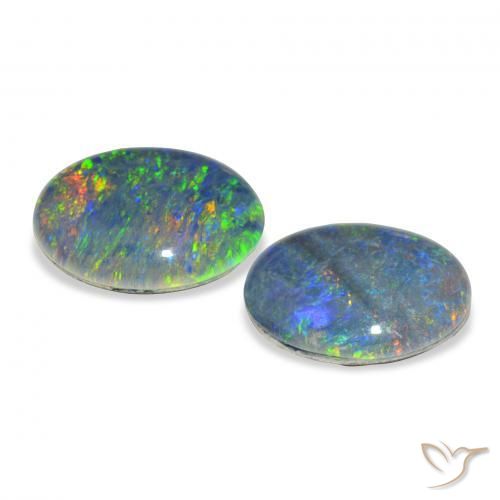 Shop natural 4.44ct Multicolore Triplet d'opale gems, ovale, from Australie at GemSelect. In stock, global shipping!