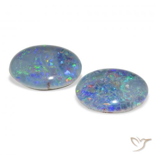 Shop natural 4.70ct Multicolore Triplet d'opale gems, ovale, from Australie at GemSelect. In stock, global shipping!