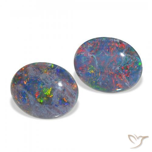 Shop natural 4.29ct Multicolore Triplet d'opale gems, ovale, from Australie at GemSelect. In stock, global shipping!