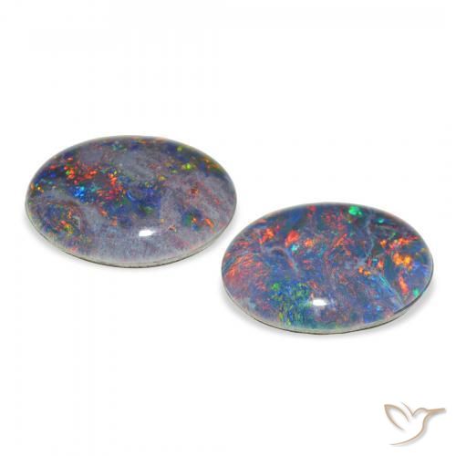 Shop natural 4.29ct Multicolore Triplet d'opale gems, ovale, from Australie at GemSelect. In stock, global shipping!