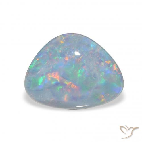 2.71ct Naturel Multicolore Triplet d'opale, Trillion, Opaque
