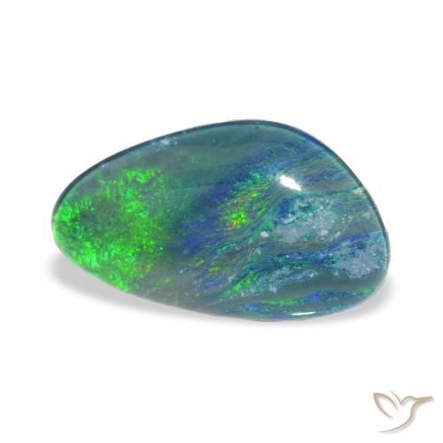 Triplet d'opale Multicolore naturelle Fantaisie, 3.26 ct, Opaque