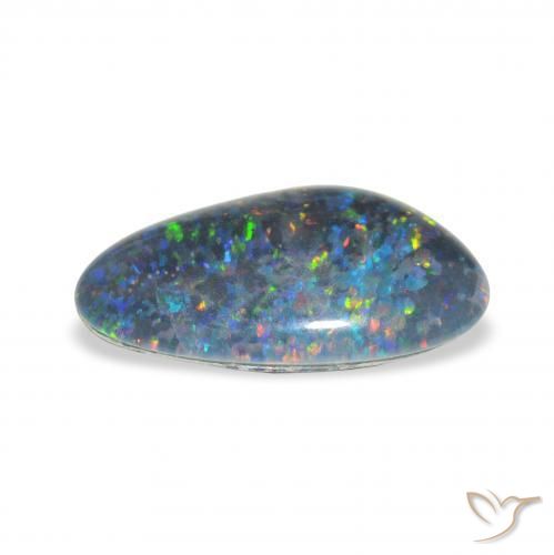 Triplet d'opale Multicolore naturelle Fantaisie, 3.20 ct, Opaque