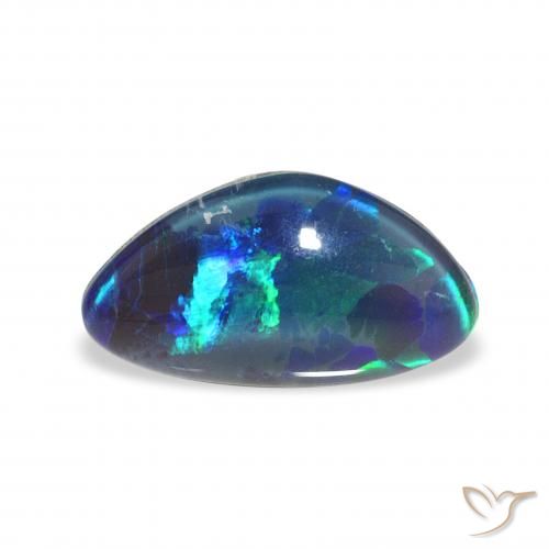 Triplet d'opale Multicolore naturelle Fantaisie, 2.36 ct, Opaque