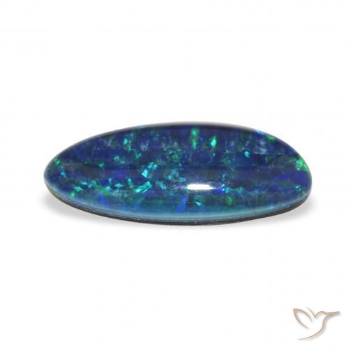 Triplet d'opale Multicolore naturelle Fantaisie, 2.25 ct, Opaque