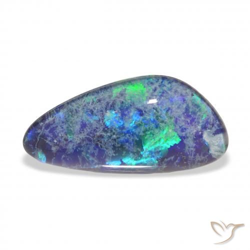Triplet d'opale Multicolore naturelle Fantaisie, 4.46 ct, Opaque
