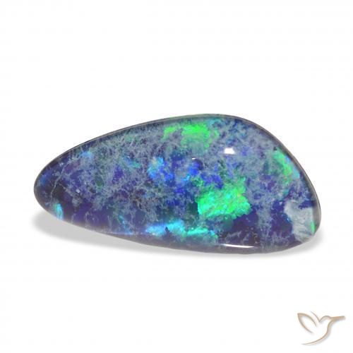 Triplet d'opale Multicolore naturelle Fantaisie, 4.46 ct, Opaque