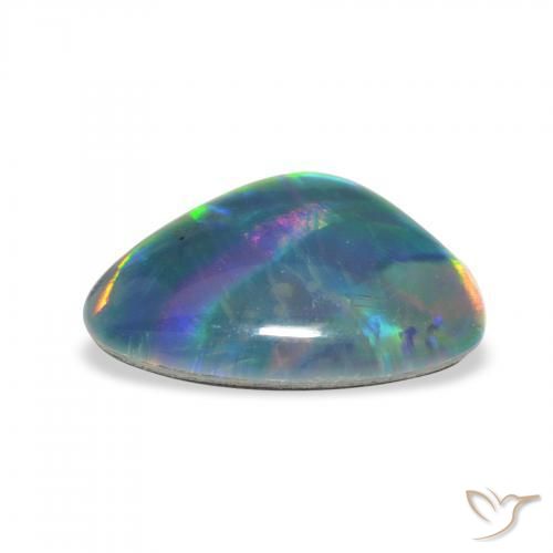 Triplet d'opale Multicolore naturelle Fantaisie, 1.94 ct, Opaque
