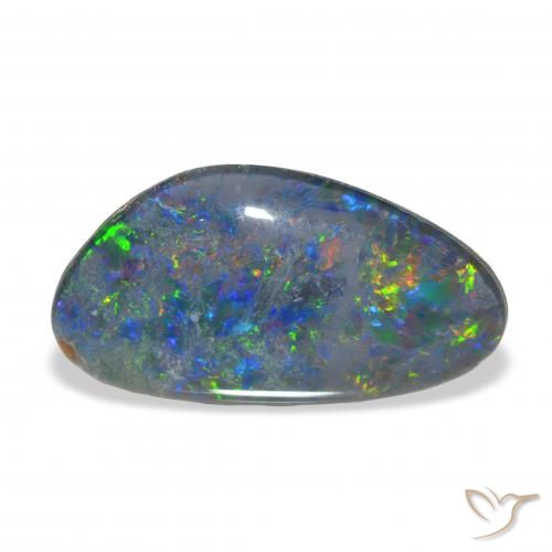 3.72ct Naturel Multicolore Triplet d'opale, Fantaisie, Opaque