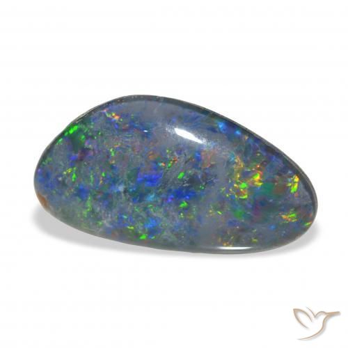 Triplet d'opale Multicolore naturelle Fantaisie, 3.72 ct, Opaque