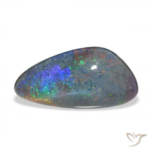 4.17ct Naturel Multicolore Triplet d'opale, Fantaisie, Opaque