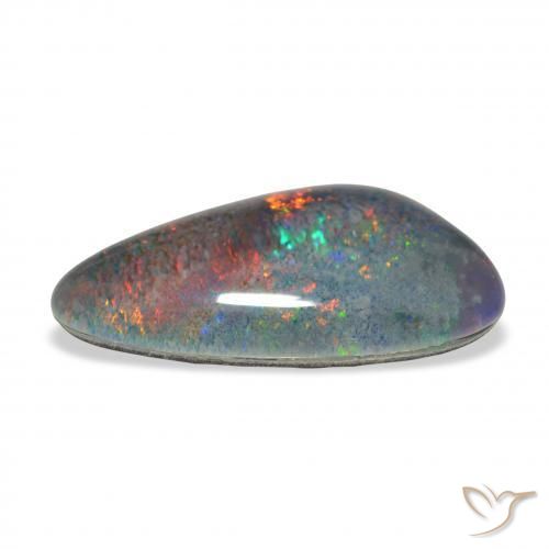Triplet d'opale Multicolore naturelle Fantaisie, 4.17 ct, Opaque