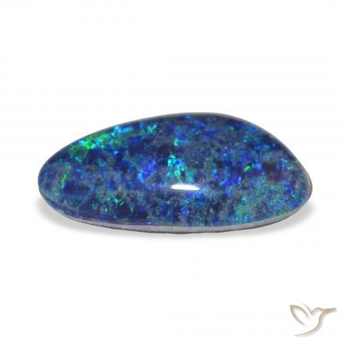 Triplet d'opale Multicolore naturelle Fantaisie, 3.29 ct, Opaque