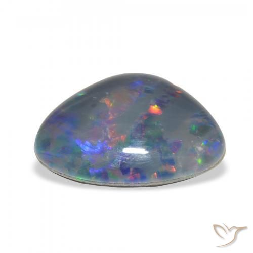 Triplet d'opale Multicolore naturelle Fantaisie, 4.06 ct, Opaque