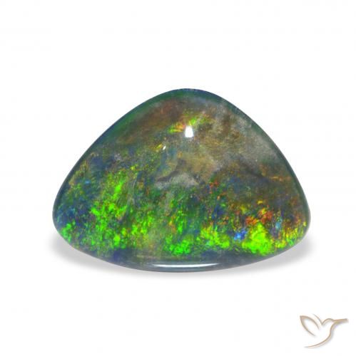 1.89ct Naturel Multicolore Triplet d'opale, Fantaisie, Opaque