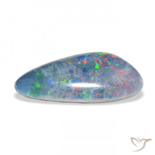 Triplet d'opale Multicolore naturelle Fantaisie, 4.10 ct, Opaque