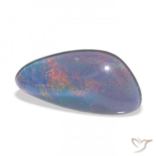 Triplet d'opale Multicolore naturelle Fantaisie, 4.21 ct, Opaque
