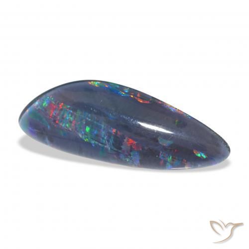 Triplet d'opale Multicolore naturelle Fantaisie, 4.44 ct, Opaque
