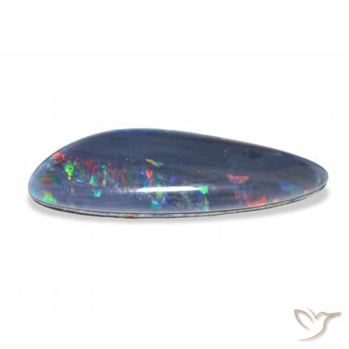 Triplet d'opale Multicolore naturelle Fantaisie, 4.44 ct, Opaque