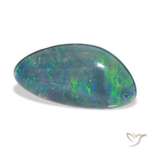 Triplet d'opale Multicolore naturelle Fantaisie, 5.14 ct, Opaque