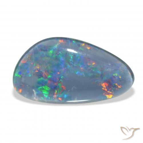 7.34ct Naturel Multicolore Triplet d'opale, Fantaisie, Opaque