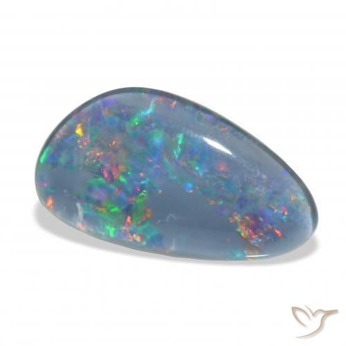 Triplet d'opale Multicolore naturelle Fantaisie, 7.34 ct, Opaque